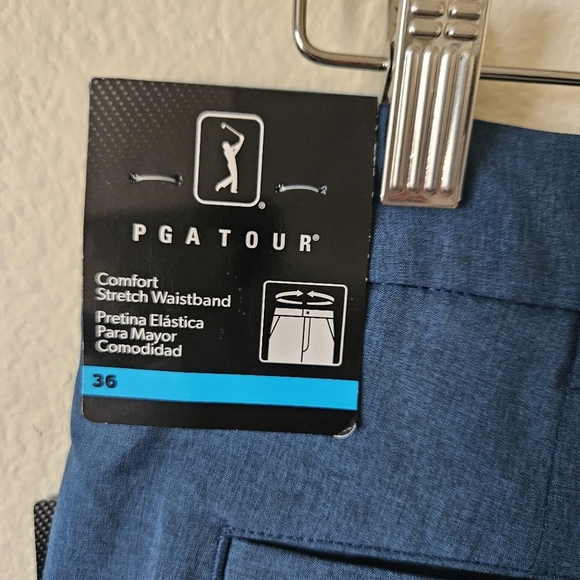 Nwts Pga Tour Men's Blue Shorts 36 - Picture 4 of 8